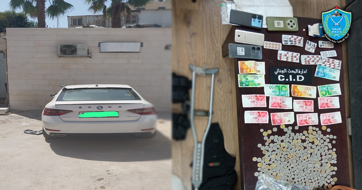 الشرطة تعتقل متسولا يمتلك مركبة حديثة وبحوزته حبوبا مخدرة